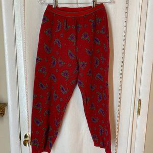 Vintage Adrienne Vittadini Paisley Sweater Pants
